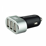 Promate Booster быстрая автомобильная зарядка на 3 USB